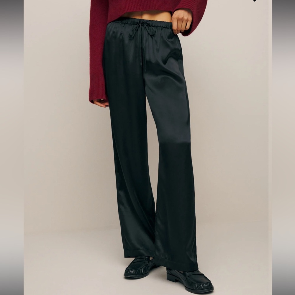Reformation Olina Silk Pants